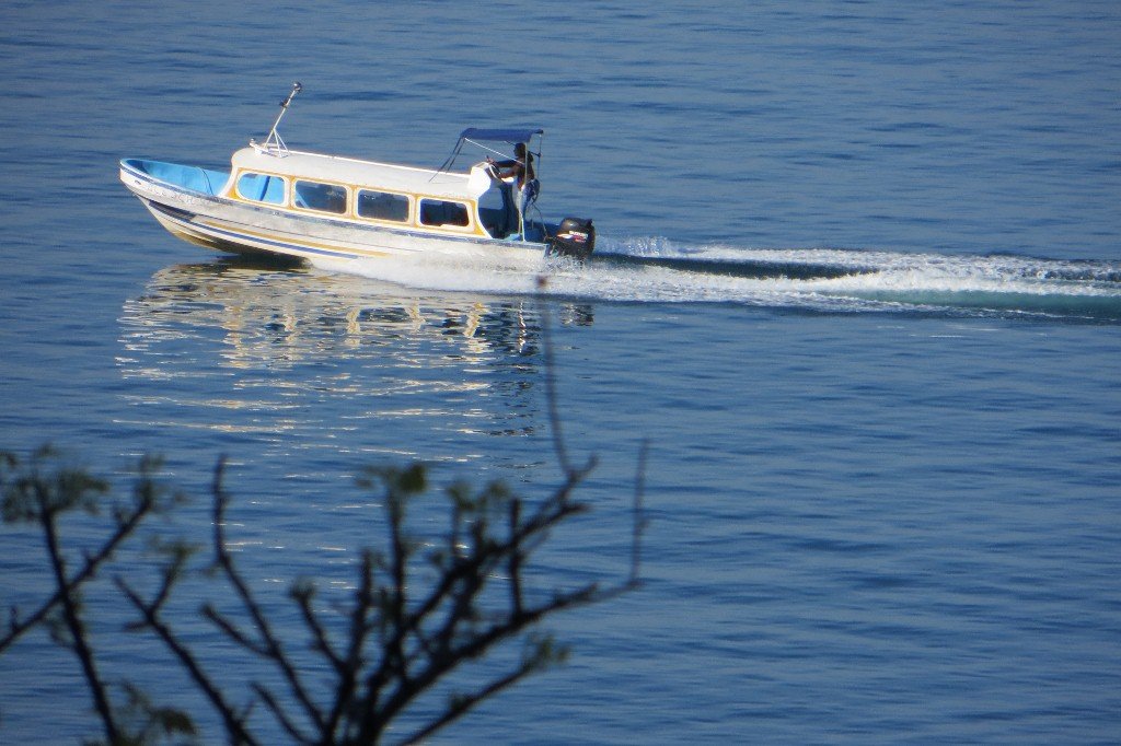Boat on Lake Atitlan  - Guatemala Adventure